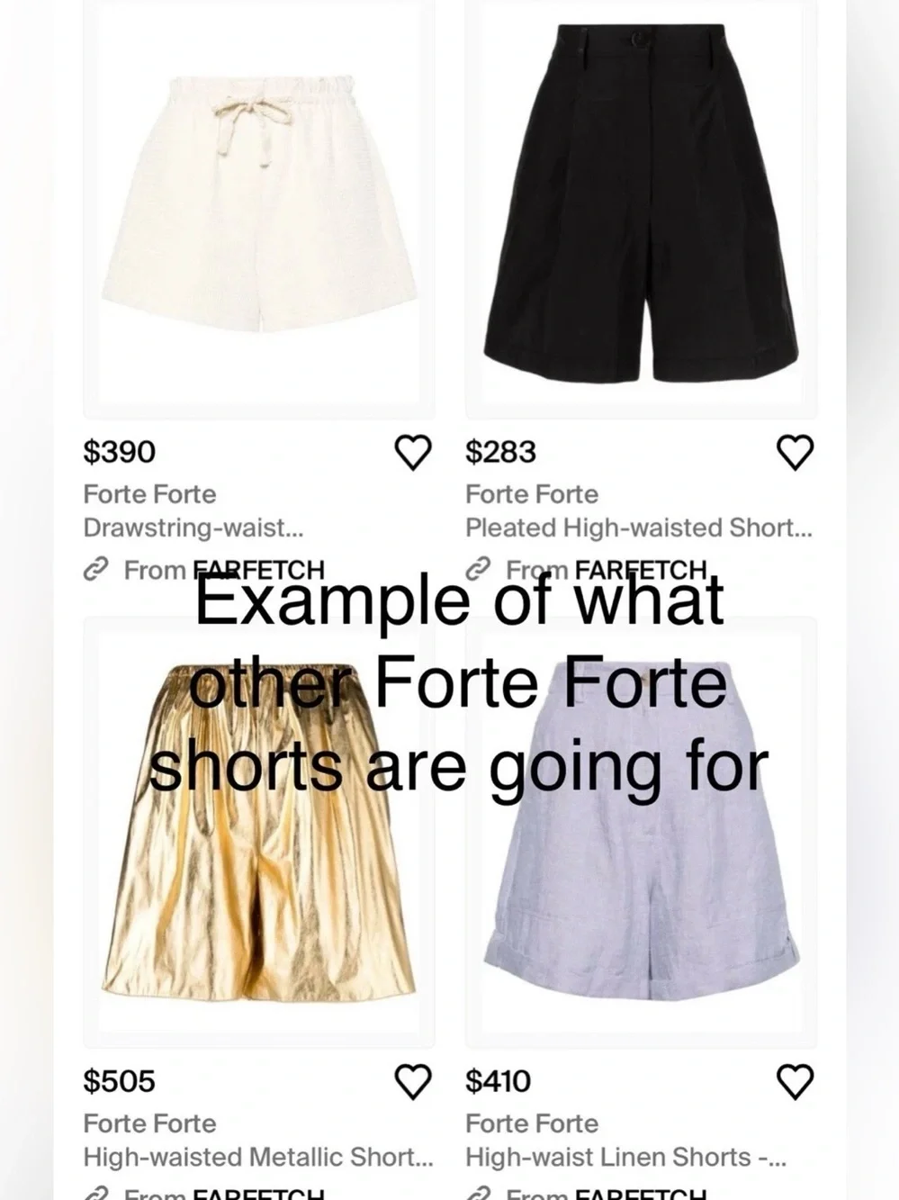 Forte Forte Denim Shorts Crystal Strass Fringe/High waisted/New/ItalianDesigner